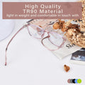 FONHCOO Blue Light Blocking Glasses Women Men TR90 Fashion Frame Computer Blue Light Glasses Crystal Brown