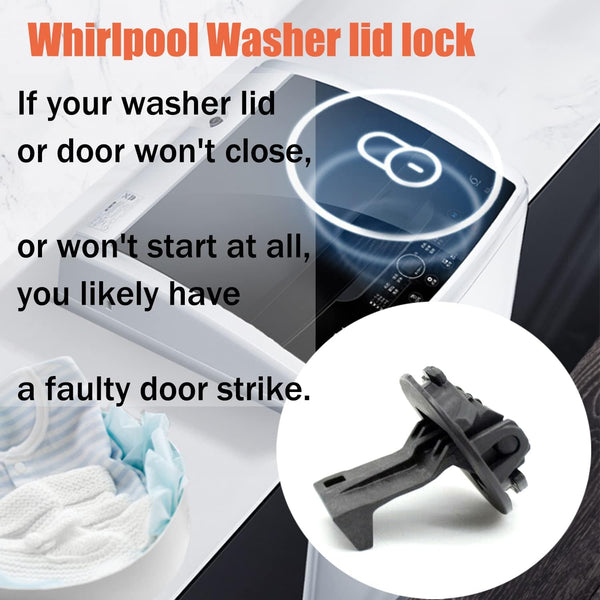 Replacement Maytag Washer Lid Lock -Whirlpool Washer Door Latch Parts W11457841 W11091027 4959179 AP6987306- (1 Pack)