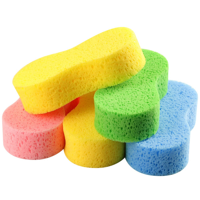 Temede 5-Pack Car Wash Sponges, 9.1" X 4.3" X 2.4" Large Sponges, Extra Thick Fo