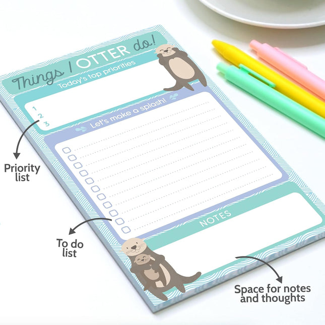 T MARIE Daily to Do List Notepad - 50 Sheets 5.5 X 8.5Ã¢ÂÂ Productivity Task P