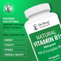 Dr. Berg Natural Vitamin B1 B6 B12 Complex - Allithiamine Vitamin B1 Supplement with 8 Essential Vitamin B Complex for Men & Women Including