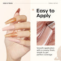 Modelones Gel Nail Polish Set, 6 Colors Nude Brown Gel Polish Glitter Burgundy Shiny Champagne Gold Magnetic Cat Eye Effect Sparkle Stunning Home