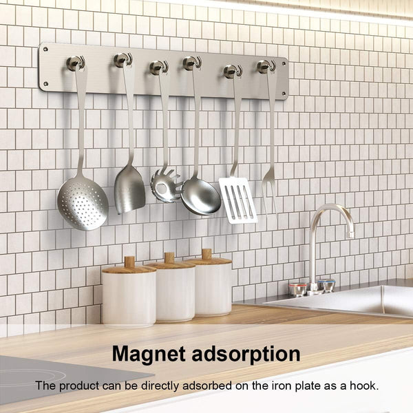 Magnetic Hooks Heavy Duty, 110 Lbs Strong Magnet Hooks for Hanging, Magnet with Hook for Cruise, Refrigerator, Pack of 6