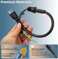 100641 Power Cord Replacement Parts Compatible wtih Pro Team Backpack Vacuum Pigtail Assembly for Supercoach, CoachVac, MegaVac, Super QuarterVac