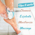 Spongables Pedi Scrub Foot Exfoliating 20+ Wash Sponge, Clean & Fresh, 3 Count Clean and Fresh 1 Count (Pack of 3)
