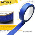 4 Rolls Premium Painters Tape, Blue Tape, Masking Tape, Paint Tape for Multi-Purpose, Painting, Painter's, DIY Crafts Arts (88yd =0.94IN*22yd*4)