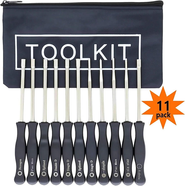11-Pack Carburetor Adjustment Tool Kit, Carb Tune Up Tool Set for 2 Cycle Small Engine, Compatible with Echo Poulan Husqvarna MTD Ryobi Homelite,