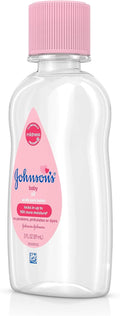 Johnson's Baby Oil, Pure Mineral Oil to Prevent Moisture Loss for Newborn, Kids, & Adults, Gentle, Soothing Baby Massage Oil, Dry Skin Relief,