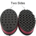 Small Holes Hair Sponge for Twists and Dreads Barber Afro Wave Nappy Sponge Brush for Curls Women Men Natural Hair 1 Pcs Twist