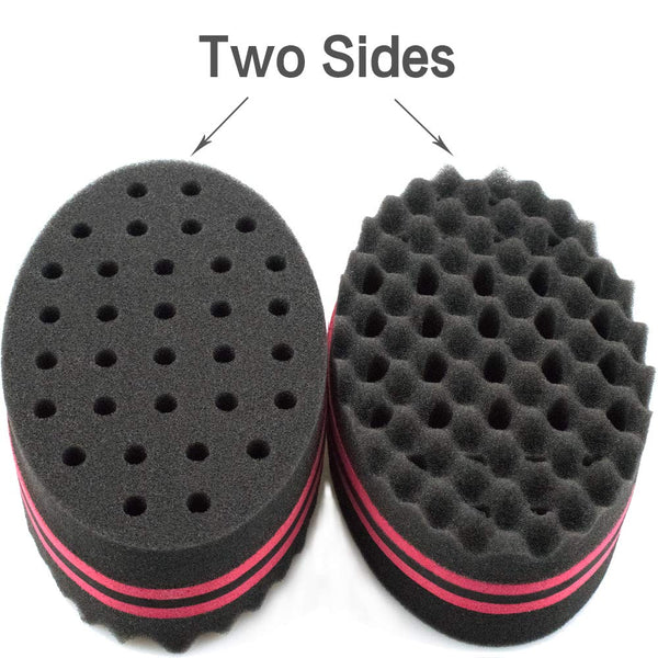 Small Holes Hair Sponge for Twists and Dreads Barber Afro Wave Nappy Sponge Brush for Curls Women Men Natural Hair 1 Pcs Twist