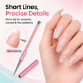 Beetles Gel Polish Nail Art Liner Brushes 5Pcs Painting Art Design Pen Set | Diamond Application Rhinestone Handle Dotting Drawing Sizes 5 7 9 11