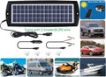 Sunway Solar Solar Car Battery Trickle Charger & Maintainer 12V Solar Panel Power Kit Portable for Car Automotive RV Marine Boat Motorcycle Truck