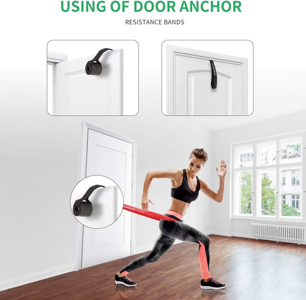 Resistance Bands, Pull up Bands, Workout Bands for Exercise, Thick Heavy Resistance Band Set with Door Anchor, Elastic Bands for Body Stretching,