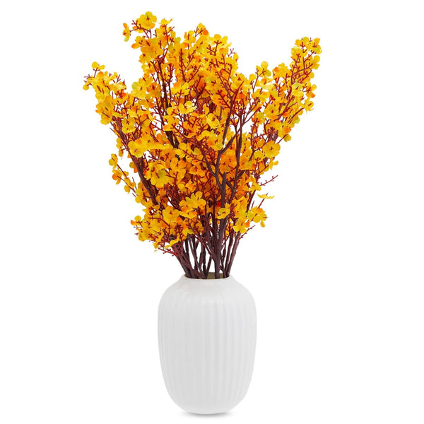 Stockroom plus 6 Pack Silk Artificial Baby'S Breath Flowers with Stem, Babies Breath Faux Flower Bouquet, Fake Floral Arrangement for Table
