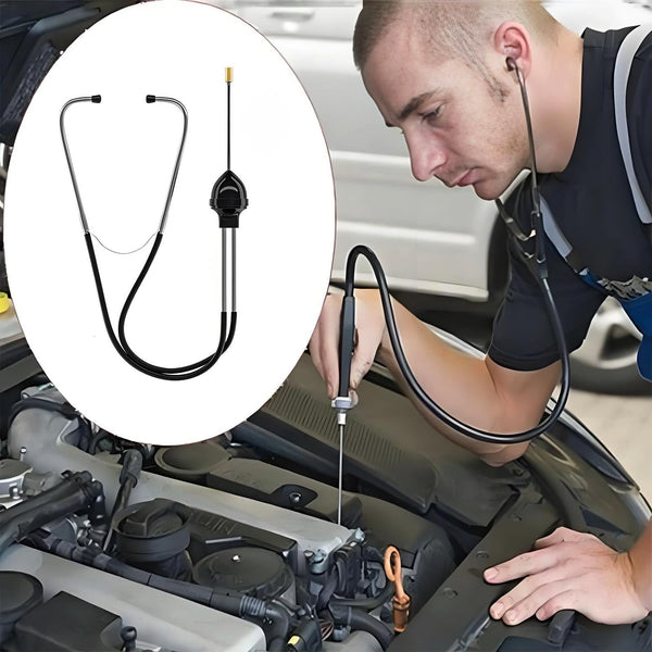 Garnish Gripper Mechanic'S Stethoscope Automotive Engine Diagnostic Sensitive Hearing Tool for Cars, Trucks and Motorcycles,Black