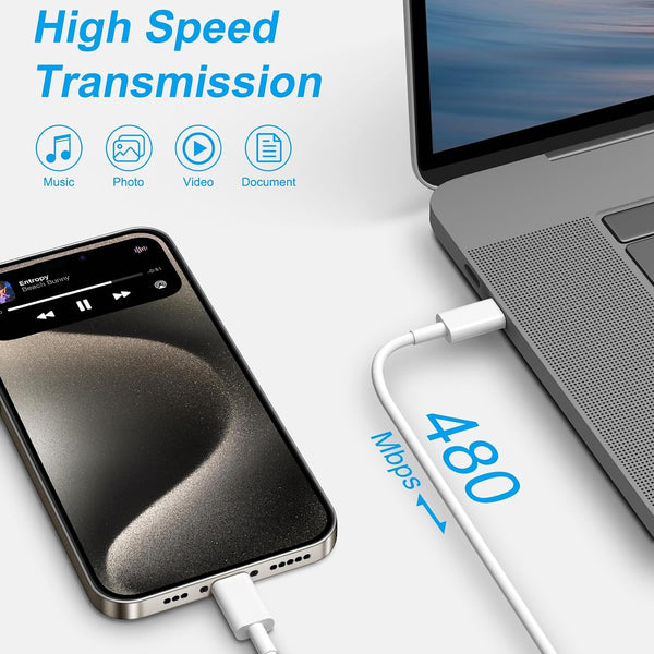 iPhone 17 16 15 Charger Fast Charging 10FT - 20W USB C Charger Block | with 10FT Type C to C Cable Compatible with iPhone 17/17 Pro/17 Pro