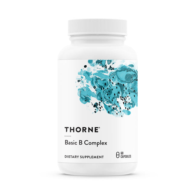 THORNE Basic B-Complex - Tissue-Ready Vitamin B Complex Supplement with Choline 