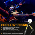 HOSONGIN 1/4 Inch TRS Instrument Cable 15 feet 2-Pack, Straight-to-Right Angle 6.35mm Male Stereo Audio Cord, Balanced Interconnect Line for