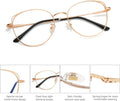 SOJOS Cat Eye Blue Light Blocking Glasses for Woman Hipster Metal Frame Womens Eyeglasses She Young SJ5027