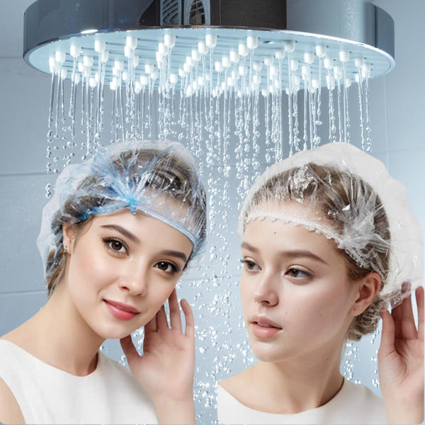 50Pcs Disposable Plastic Food Cover, Cling Film, Elastic Food Cover, Refrigerator Fruit Food, Elastic Dustproof Bowl, Cup Cover, Kitchen Cling
