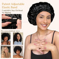 YANIBEST Adjustable Satin Bonnet to Reduce Frizz, Silk Feeling Hair Wrap One Size Brown