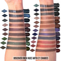 Black Smokey Eyeshadow Makeup Palette, Dark Smoky Eye Shadow Palettes for Halloween Goth Make up Glitter Shimmer Matte Pallets, Midnight