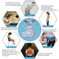 Thoracic Back Brace Posture Corrector- Magnetic Lumbar Back Support Belt-Back Pain Relief, Improve Thoracic Kyphosis, for Lower and Upper Back