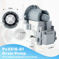 DC97-20621A Washer Drain Pump Motor fit for Samsung OEM Vrt Washer Drain Pump DC31-00178A PX3516-01 DC3100187A DC97-19289F DC97-19280F DC31-00178D