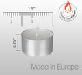 Unscented White Tealight Candles -200 Packs, 6 to 7 Hour Burn Time Smokeless Tea Light Candles, Mini Votive Paraffin Candles with Cotton Wicks for