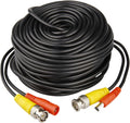 4 Pack 30M/100ft All-in-One BNC Video Power Cables, Extension Surveillance Camera Cables for CCTV Security DVR System Installation, Free 8pcs BNC