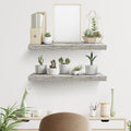 Sorbus Floating Shelves - 2 Pack 24 X 9 Inch Rustic Blue Wall Shelves for Bedroom, Kitchen, Living Room, Bathroom Shelves, Home Decor - Extra Long