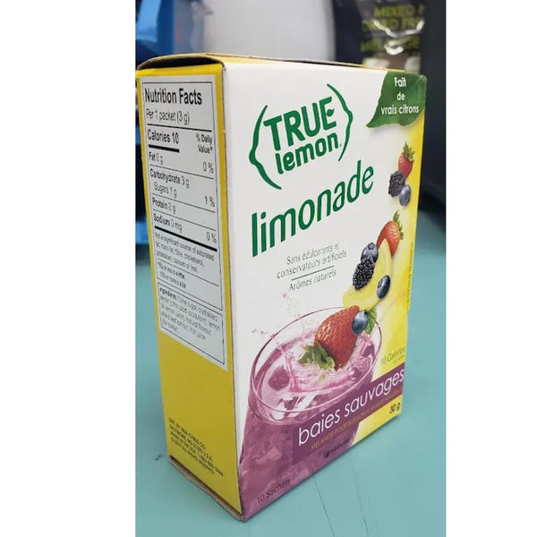 True Lemon WILDBERRY LEMONADE, True Citrus, 10 Count (Pack of 4)