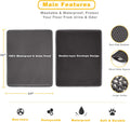 Cat Litter Mat Grey Trapping for Litter Box, XL Jumbo 30 X 24 In, Urine & Waterproof, Honeycomb Double Layer anti Tracking Kitty Mats, No