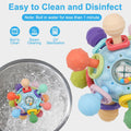 Baby Montessori Sensory Toys for 0-6 6-12 Months, Baby Teether Teething Toys for Babies 0 3 6 9 12 18 Months, Newborn Infant Learning