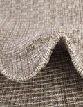 Unique Loom Outdoor Solid Collection Area Rug (5' 3" X 8' Oval Beige/Ivory)