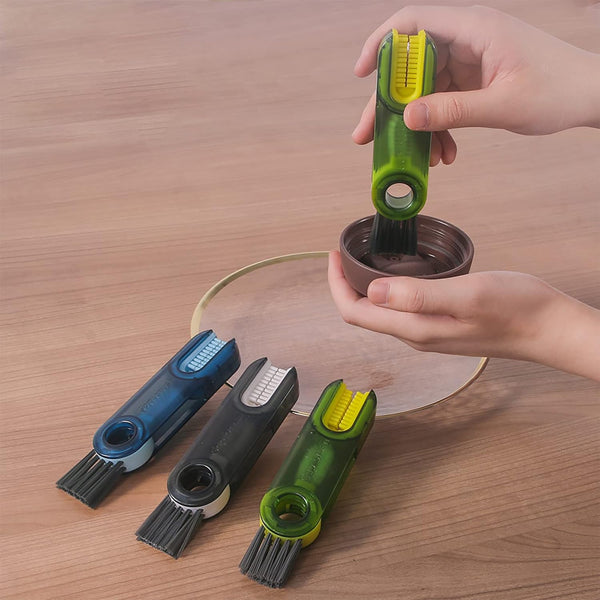 3 in 1 Cup Lid Gap Cleaning Brush Set, Multifunctional Insulation Bottle Cleaning Tools, Mutipurpose Tiny Silicone Cup Holder Cleaner, Home