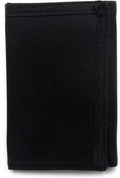 AI-DEE RFID Trifold Canvas Outdoor Sports Wallet for Kids - Front Pocket Wallet with Magic Sticker Black
