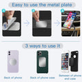OWLKELA Mount Metal Plate for Phone Magnet Car Mount Holder Cradle with Adhesive, Universal Replacement Sticker Compatible with Magnetic Mounts -