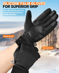 Winter Gloves for Women Running in Cold Weather - Touchscreen Gloves for Bike Hiking