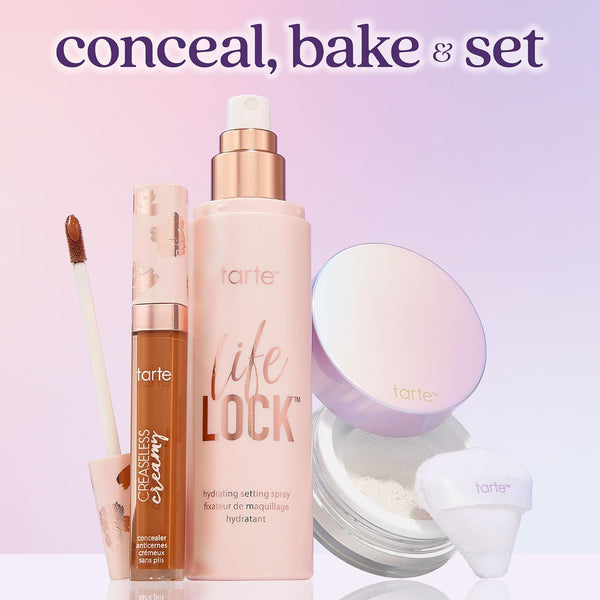 tarte Life Lock Hydrating Setting Spray – 10-in-1 Weightless Mist with Hyaluronic Acid to Hydrate & Lock Long-Lasting Makeup, Waterproof,