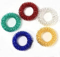 5Pcs Multicolor Finger Massage Rings Prickly Sensory Acupressure Ring, Color Professional Processed，Manual Massage Balls，Exercise One's Fingers