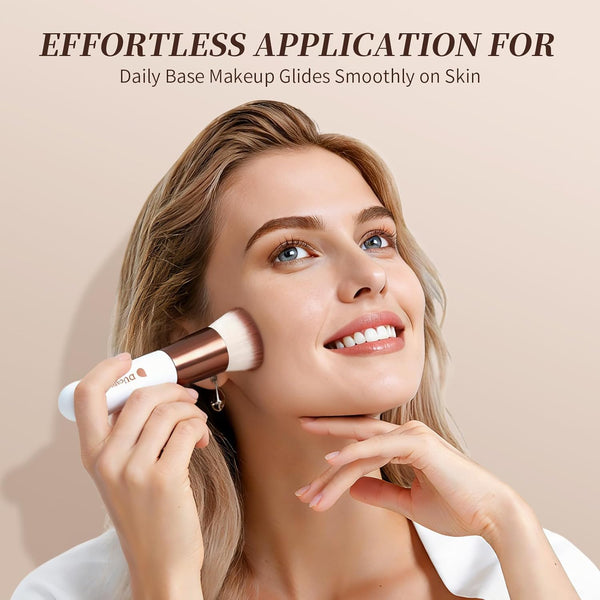 DUcare Foundation Brush,Flat Top Kabuki Brush Synthetic Professional Makeup Brush Liquid Blending Mineral Powder Buffing Stippling Makeup Tools,