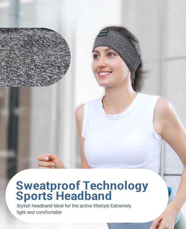 Perytong Sleep Headphones Wireless, Bluetooth Sports Headband Headphones with Ultra-Thin HD Stereo Speakers Perfect for