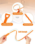 6PCS Drain Clog Remover Tool, Drain Hari Cleaner Tool, Hair Cather Shower Drain Tool, Drain Auger Hair Cleaning Tool for Shower Kitchen Sink Bath