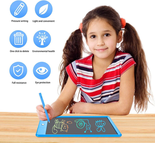 LCD Writing Tablet Colorful 10 Inch Electronic Graphics Doodle Board Ewriter Dra