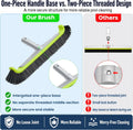 17.5-Inch Curved Pro Pool Brush Head for All Pool Surfaces 17.5" Curved Pro