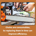 2 Pack 12 Inch Chainsaw Chain 1/4"LP Pitch .043" Gauge 64 Drive Links, Replacement Pole Saw Chain 12 inch Chainsaw Chains Fits for Stihl MSA120