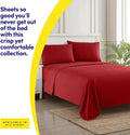 1500 Supreme Collection Bed Sheet Set - Extra Soft, Elastic Corner Straps, Deep Pockets, Wrinkle & Fade Resistant Hypoallergenic Sheets Set,