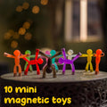 Boxgear Magnet Men Ã¢ÂÂ 10-Piece Magnetic Travel Toys: Magnetic Kids Toys, Road Trip Toys for 1-3 | Easter Basket Stuffers for Kids