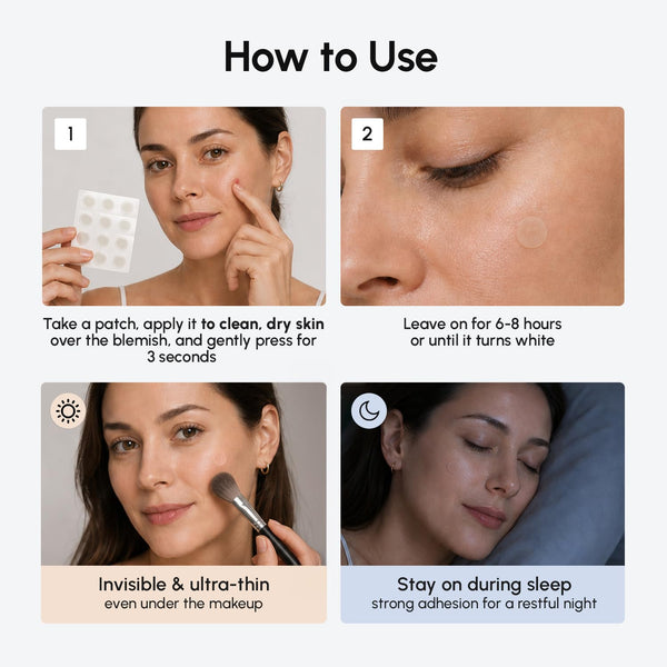 MAREE Invisible Pimple Patches for Face - Clear Zit Acne Patches - 72 Ct 72 Count (Pack of 1) Clear